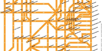 InterState highway system kaart